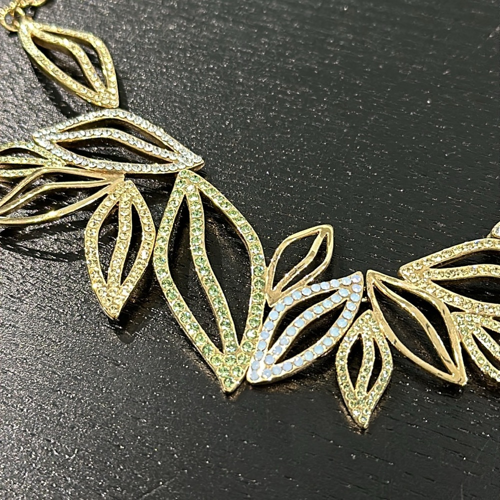 Coach Leaf Statement Necklace - Picture 4 of 8